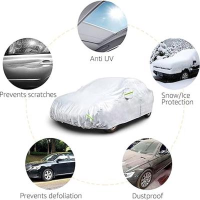High Quality Rainproof Waterproof PVC Universal Zipper Door Car Cover